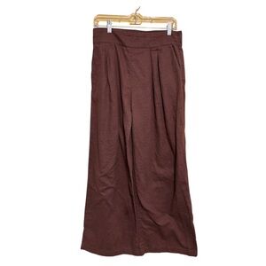 Abercrombie & Fitch Women’s Boho Wide Leg Stretch Pants Brown Medium
